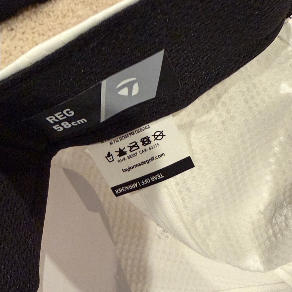 NWT White TaylorMade Team Radar Golf Hat - Picture 8 of 8
